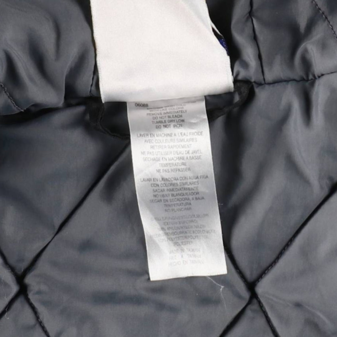 90s-00'S Adidas padded hoodie/puffer jacket, men's size L (approx.) Nylon black type Vintage Second Hand