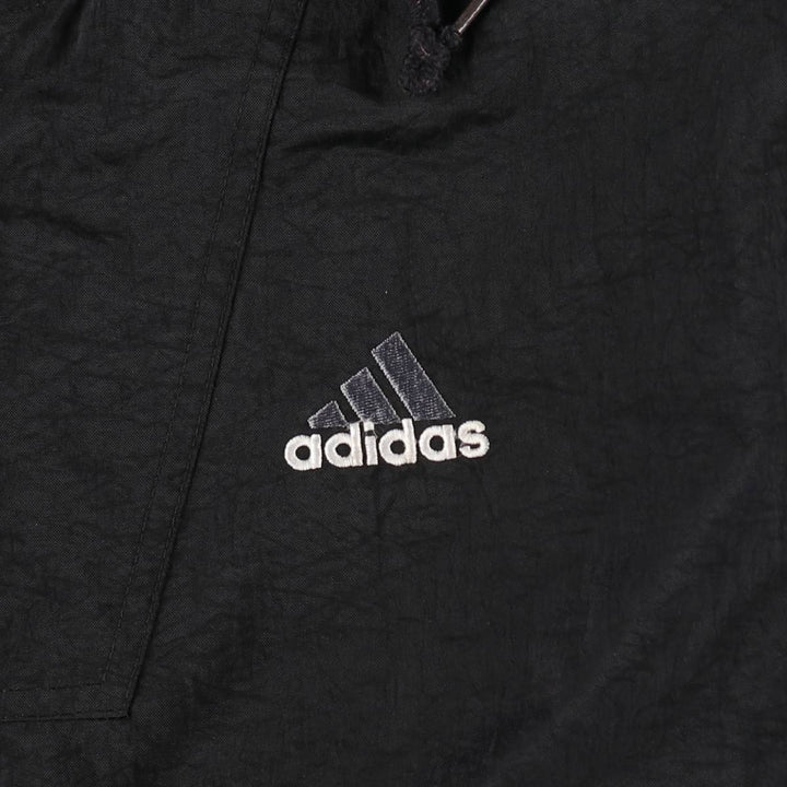 90s-00'S Adidas padded hoodie/puffer jacket, men's size L (approx.) Nylon black type Vintage Second Hand