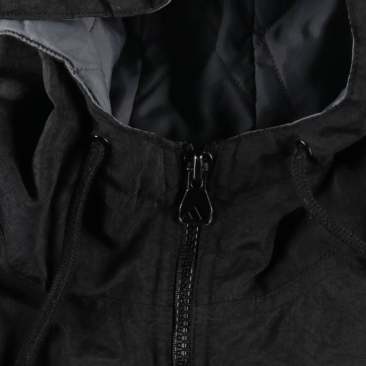 90s-00'S Adidas padded hoodie/puffer jacket, men's size L (approx.) Nylon black type Vintage Second Hand