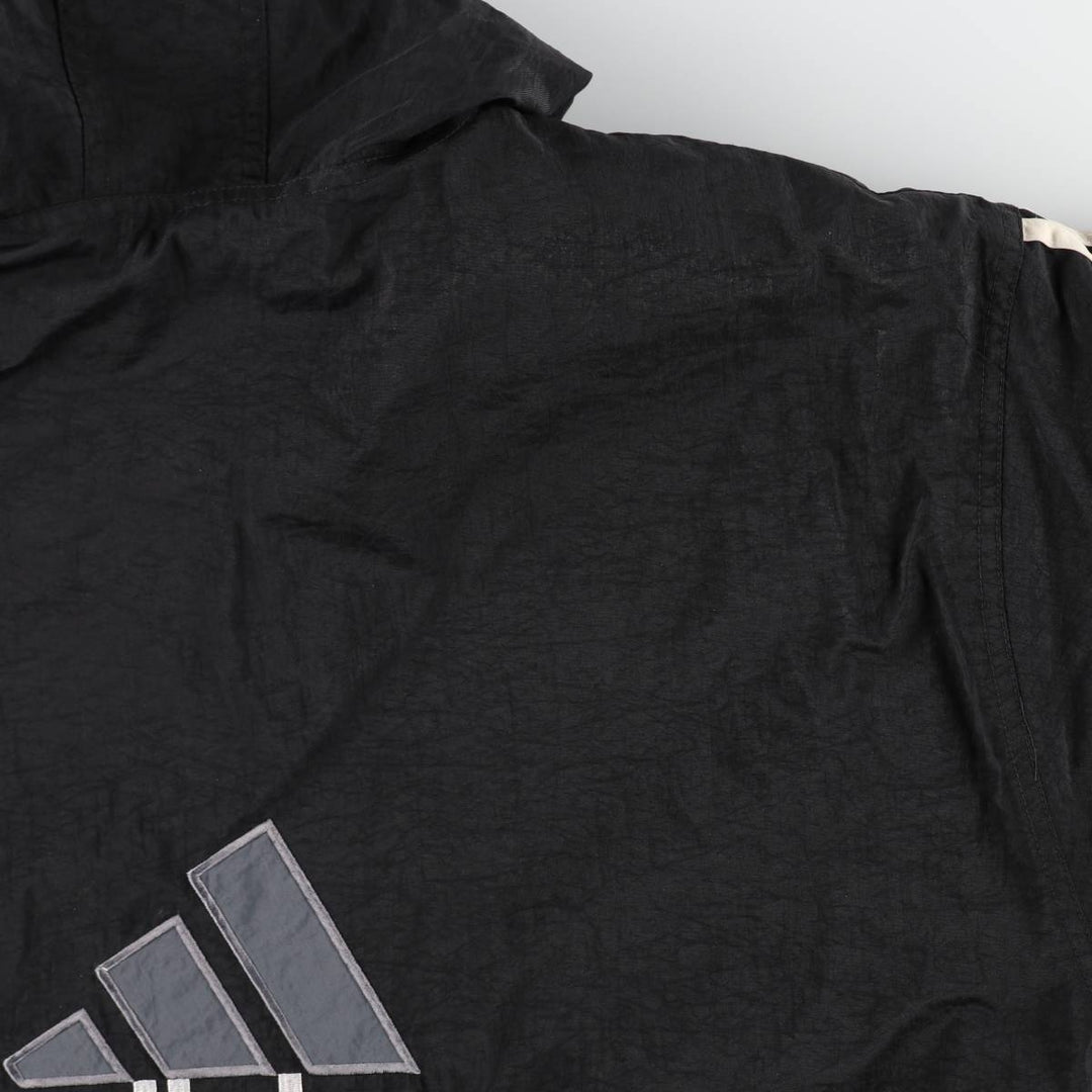 90s-00'S Adidas padded hoodie/puffer jacket, men's size L (approx.) Nylon black type Vintage Second Hand
