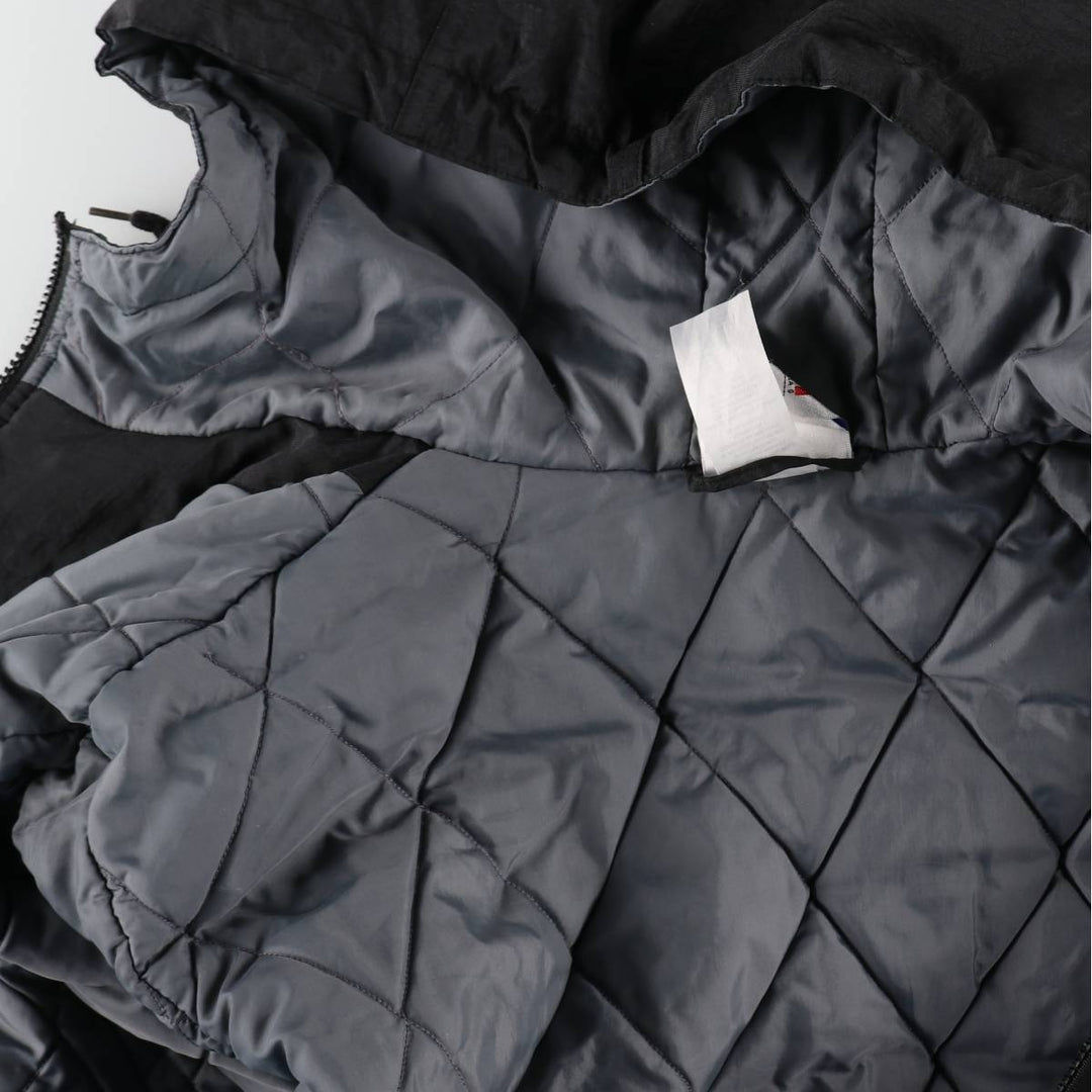 90s-00'S Adidas padded hoodie/puffer jacket, men's size L (approx.) Nylon black type Vintage Second Hand