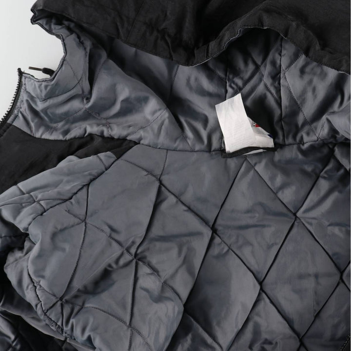 90s-00'S Adidas padded hoodie/puffer jacket, men's size L (approx.) Nylon black type Vintage Second Hand