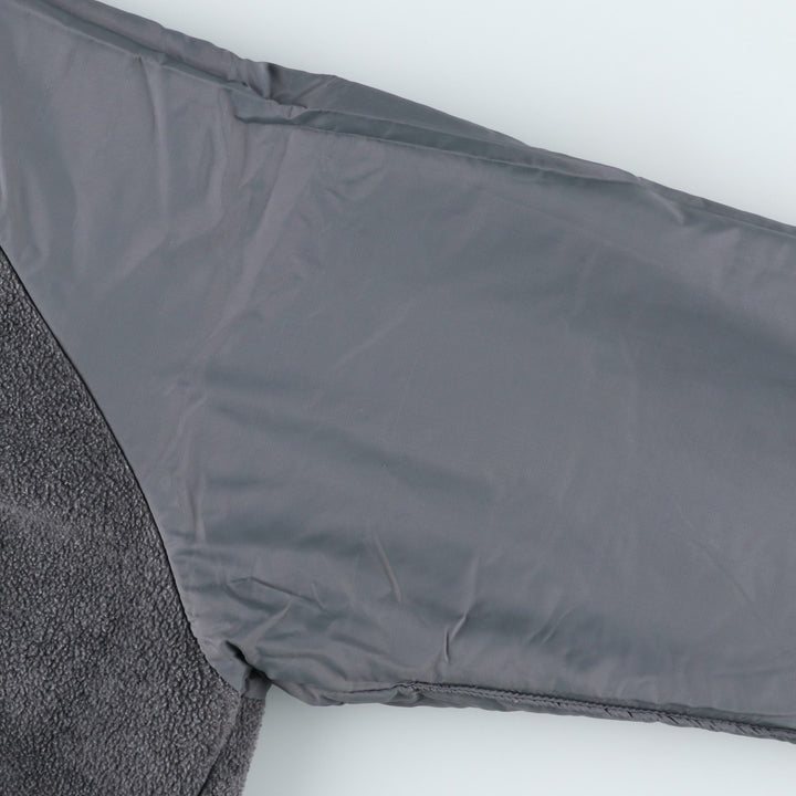 80s-90'S Lands' End padded puffer jacket, made in USA, men's size M equivalent. Nylon dark green Vintage Second Hand