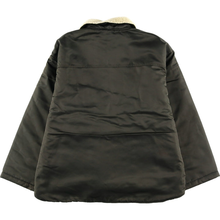 90'S J.Crew nylon jacket, men's size XL (approx.) Nylon Khaki type sage green Vintage Second Hand