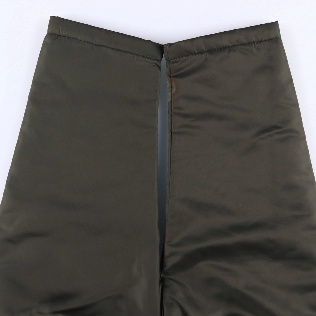 90'S J.Crew nylon jacket, men's size XL (approx.) Nylon Khaki type sage green Vintage Second Hand