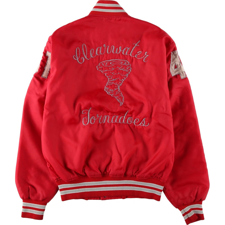 Padded varsity jacket/award jacket, men's size M (approx.), vintage style. unclear red type Vintage Second Hand
