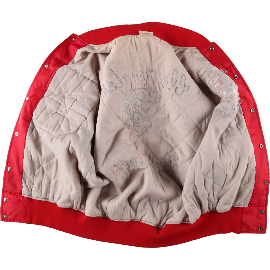 Padded varsity jacket/award jacket, men's size M (approx.), vintage style. unclear red type Vintage Second Hand