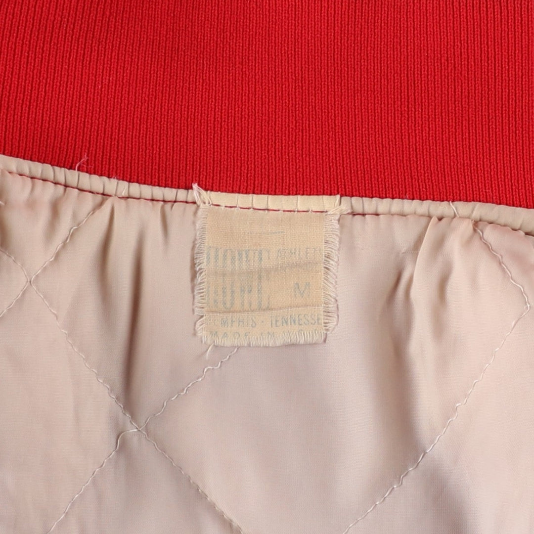 Padded varsity jacket/award jacket, men's size M (approx.), vintage style. unclear red type Vintage Second Hand