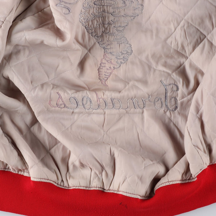 Padded varsity jacket/award jacket, men's size M (approx.), vintage style. unclear red type Vintage Second Hand