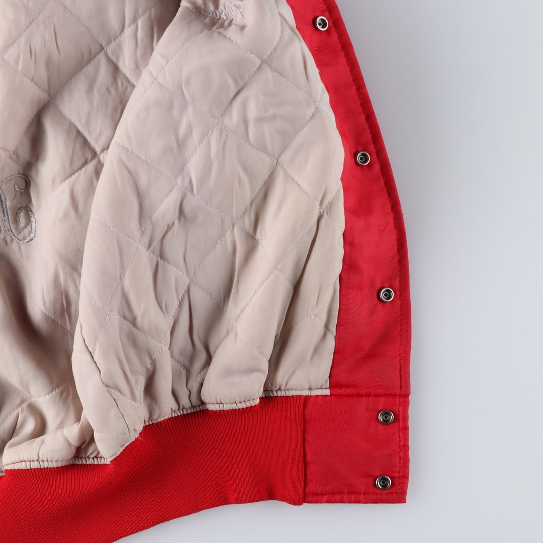 Padded varsity jacket/award jacket, men's size M (approx.), vintage style. unclear red type Vintage Second Hand