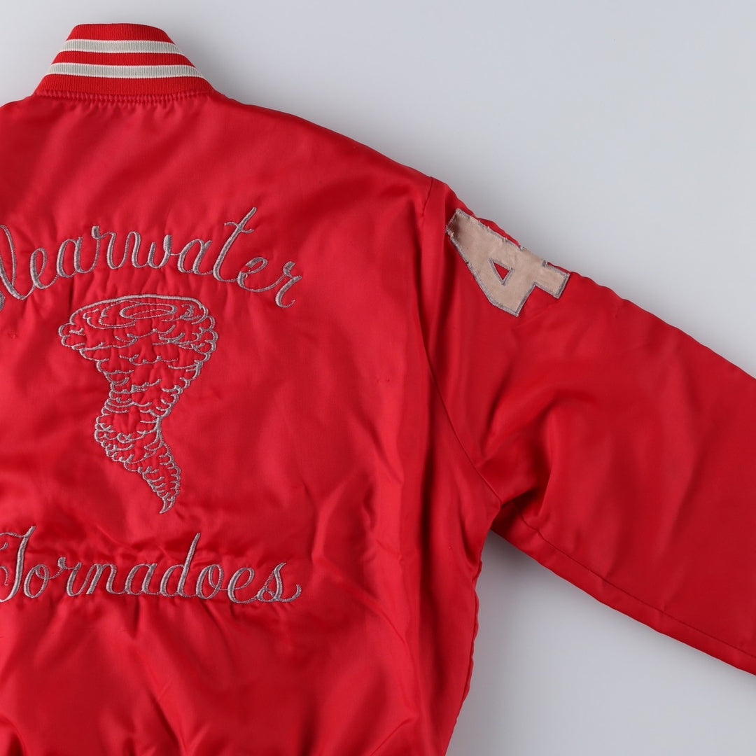 Padded varsity jacket/award jacket, men's size M (approx.), vintage style. unclear red type Vintage Second Hand