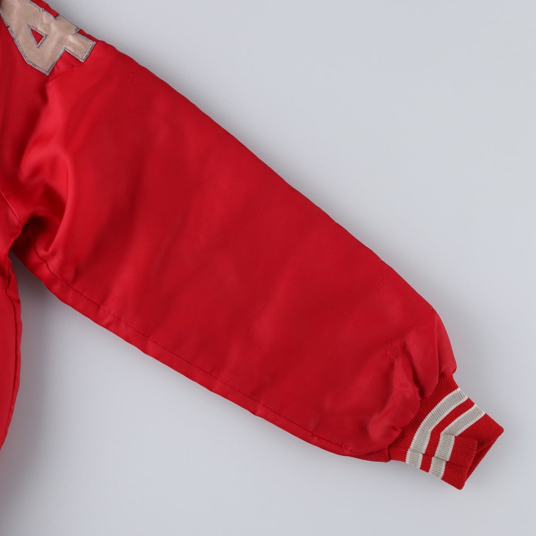 Padded varsity jacket/award jacket, men's size M (approx.), vintage style. unclear red type Vintage Second Hand