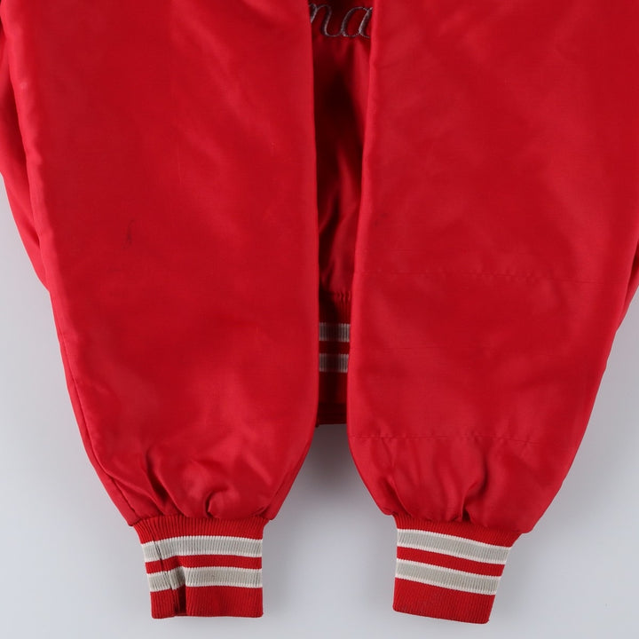 Padded varsity jacket/award jacket, men's size M (approx.), vintage style. unclear red type Vintage Second Hand