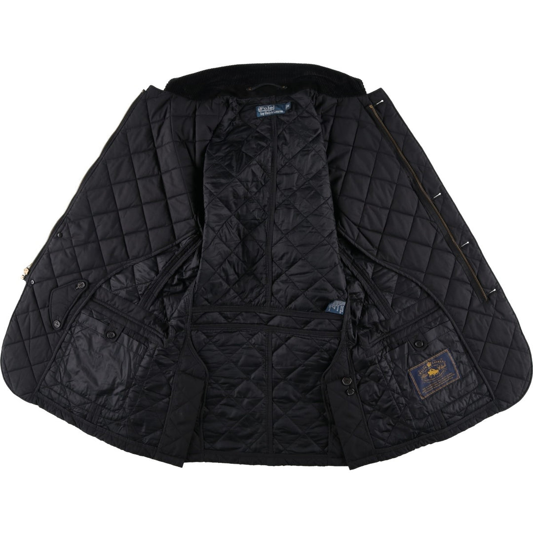 Ralph Lauren POLO by Ralph Lauren Quilted Padded Jacket Puffer Jacket Men's Size M (approx.) polyester black type Vintage Second Hand