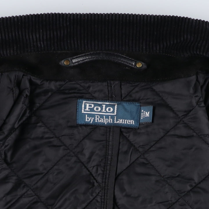 Ralph Lauren POLO by Ralph Lauren Quilted Padded Jacket Puffer Jacket Men's Size M (approx.) polyester black type Vintage Second Hand