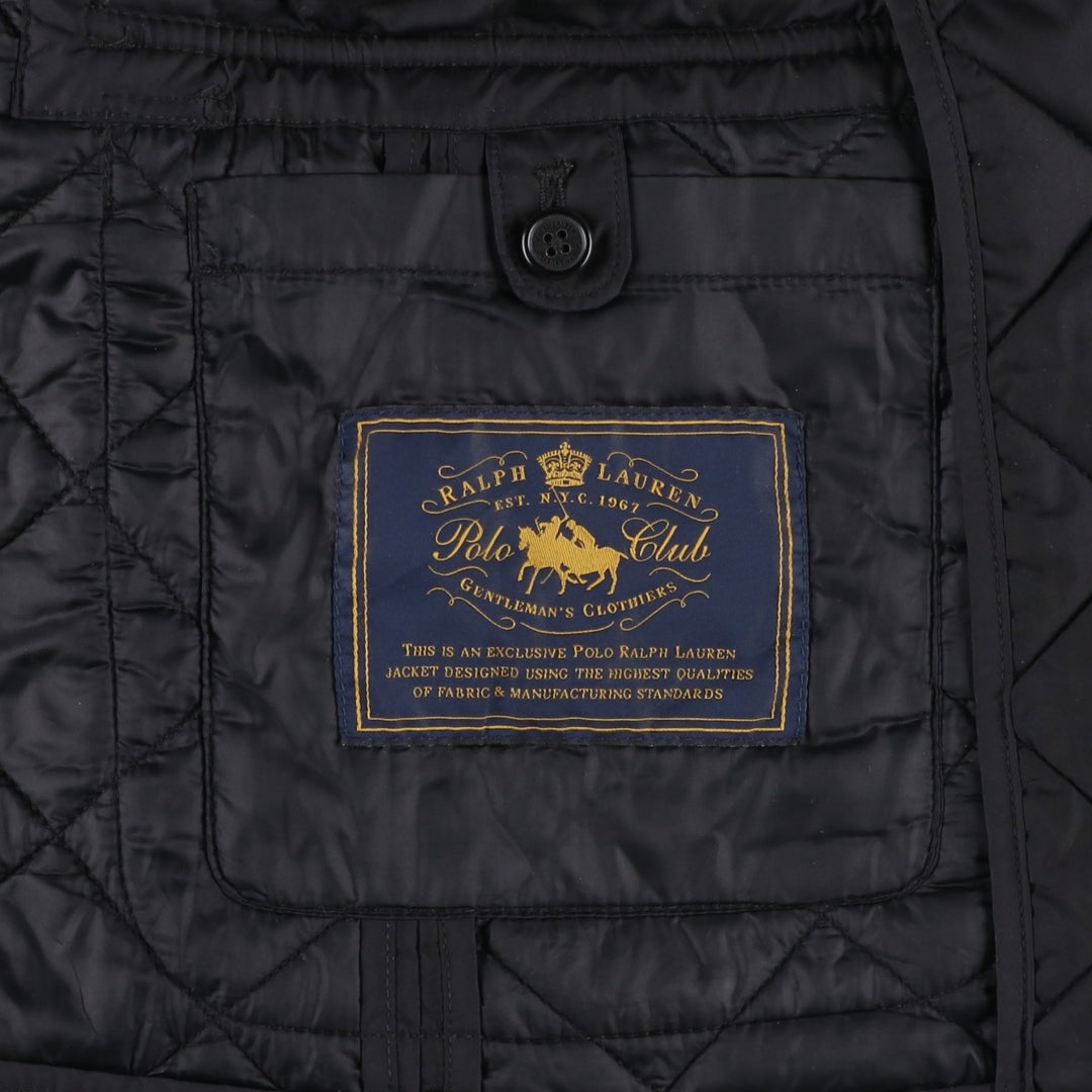 Ralph Lauren POLO by Ralph Lauren Quilted Padded Jacket Puffer Jacket Men's Size M (approx.) polyester black type Vintage Second Hand