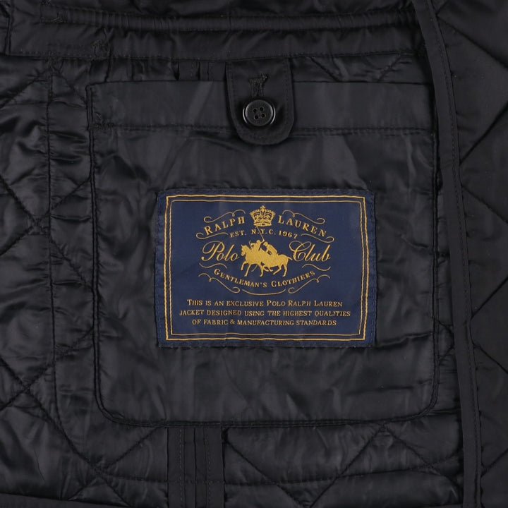 Ralph Lauren POLO by Ralph Lauren Quilted Padded Jacket Puffer Jacket Men's Size M (approx.) polyester black type Vintage Second Hand