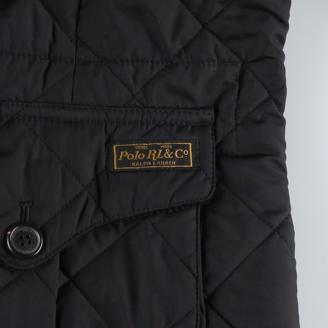 Ralph Lauren POLO by Ralph Lauren Quilted Padded Jacket Puffer Jacket Men's Size M (approx.) polyester black type Vintage Second Hand
