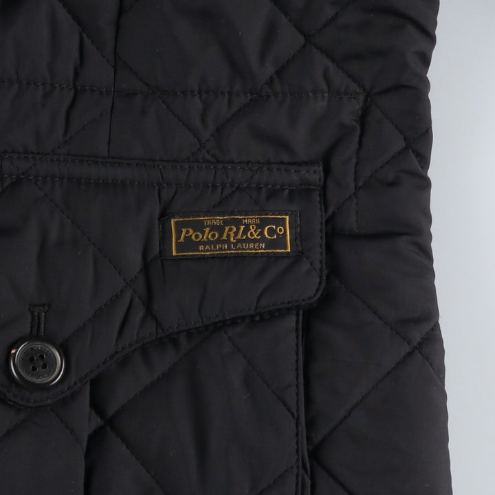Ralph Lauren POLO by Ralph Lauren Quilted Padded Jacket Puffer Jacket Men's Size M (approx.) polyester black type Vintage Second Hand