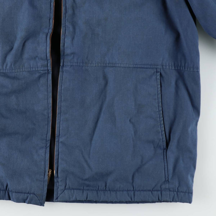 Genuine US military issue, 1990'S military utility jacket, made in USA, men's size L equivalent. polyester navy blue type Vintage Second Hand