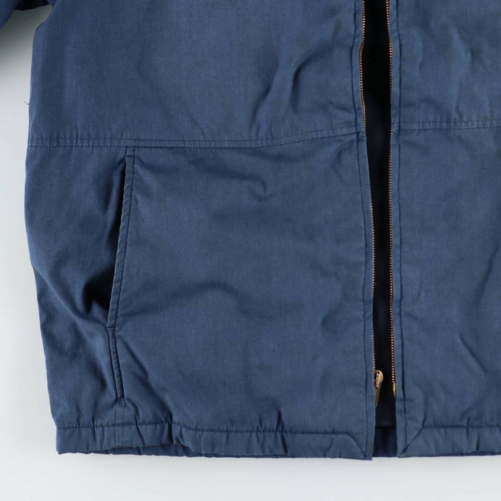 Genuine US military issue, 1990'S military utility jacket, made in USA, men's size L equivalent. polyester navy blue type Vintage Second Hand
