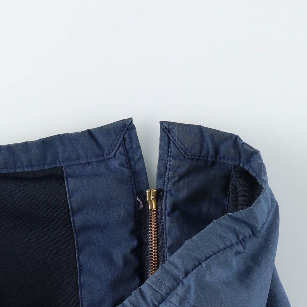 Genuine US military issue, 1990'S military utility jacket, made in USA, men's size L equivalent. polyester navy blue type Vintage Second Hand