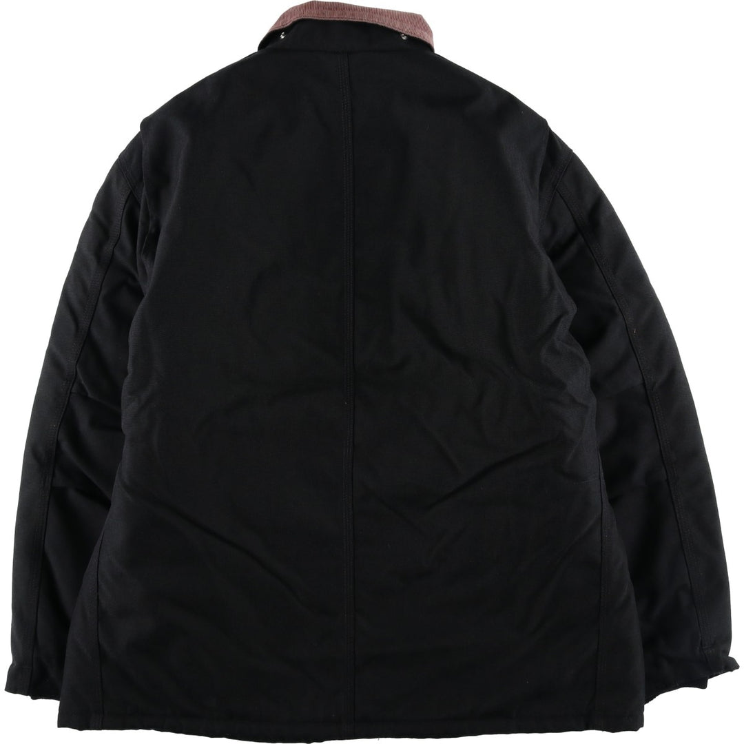 Carhartt padded traditional jacket, work jacket, men's size XXL equivalent. unclear black type Vintage Second Hand