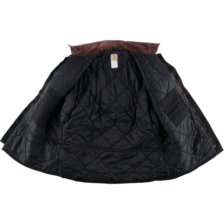Carhartt padded traditional jacket, work jacket, men's size XXL equivalent. unclear black type Vintage Second Hand