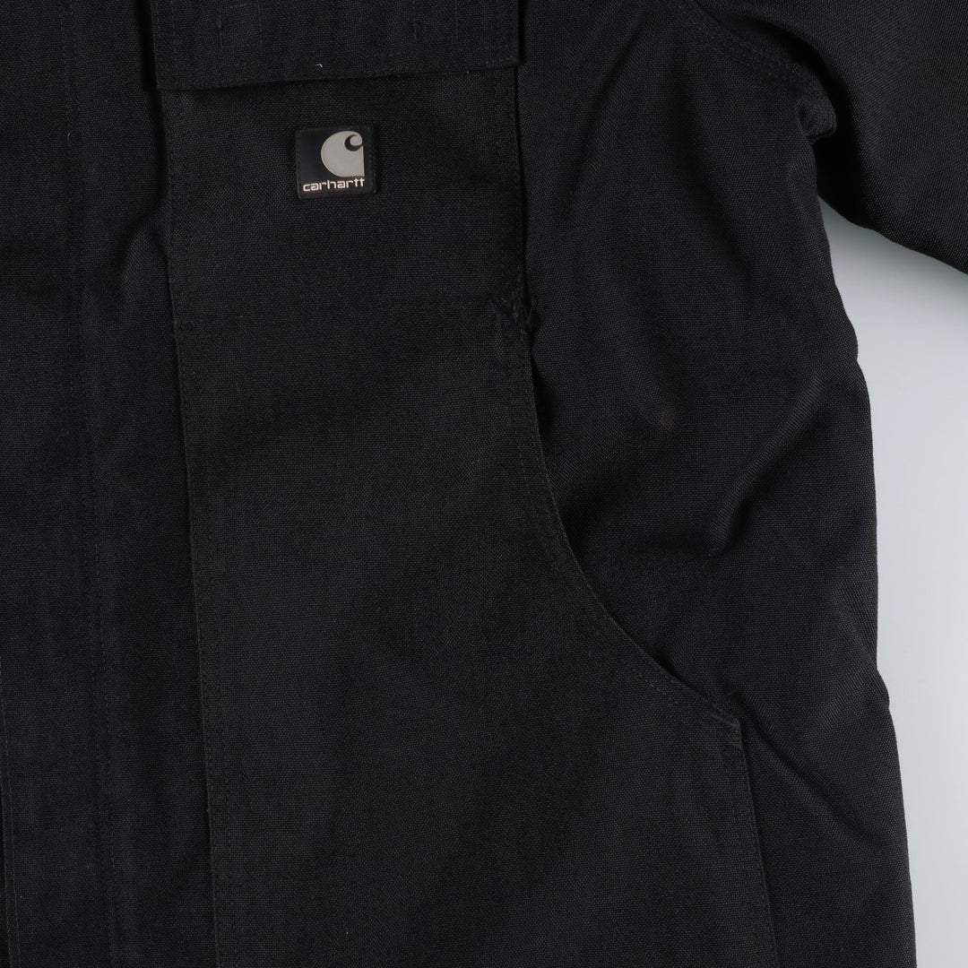 Carhartt padded traditional jacket, work jacket, men's size XXL equivalent. unclear black type Vintage Second Hand