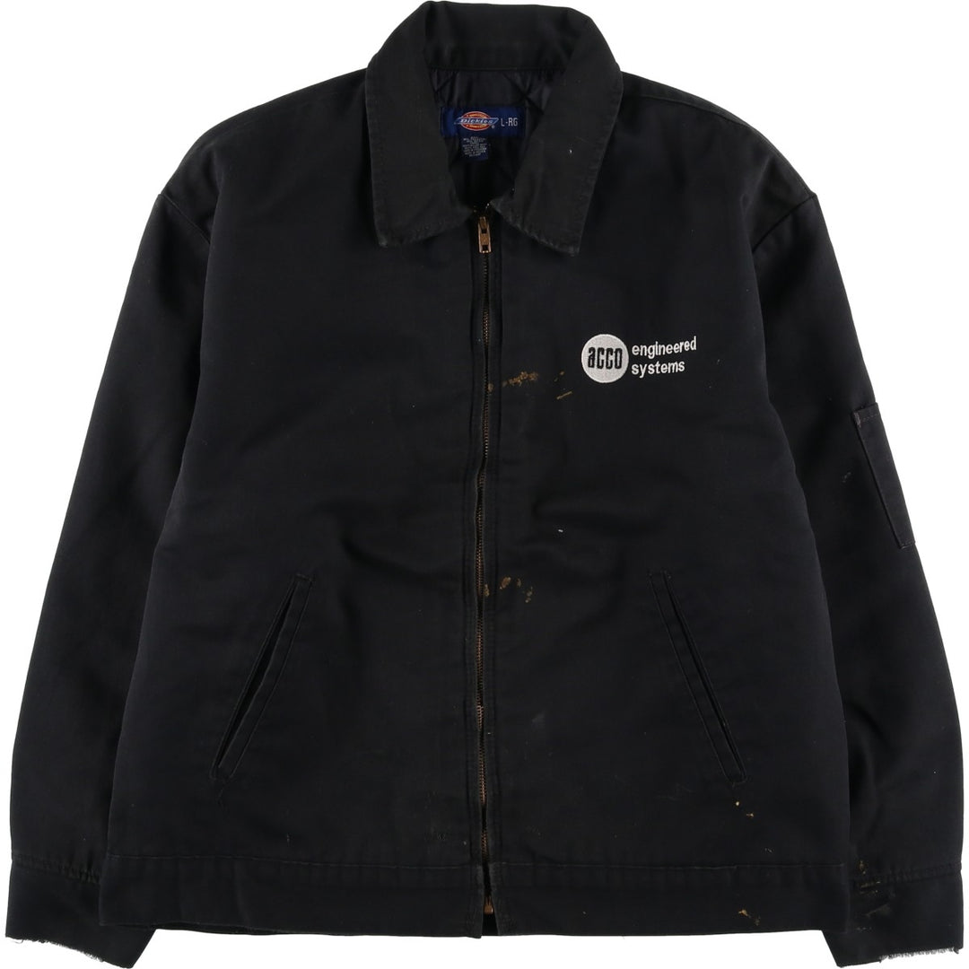 Dickies Eisenhower Jacket Work Jacket Men's Size L polyester black type Vintage Second Hand