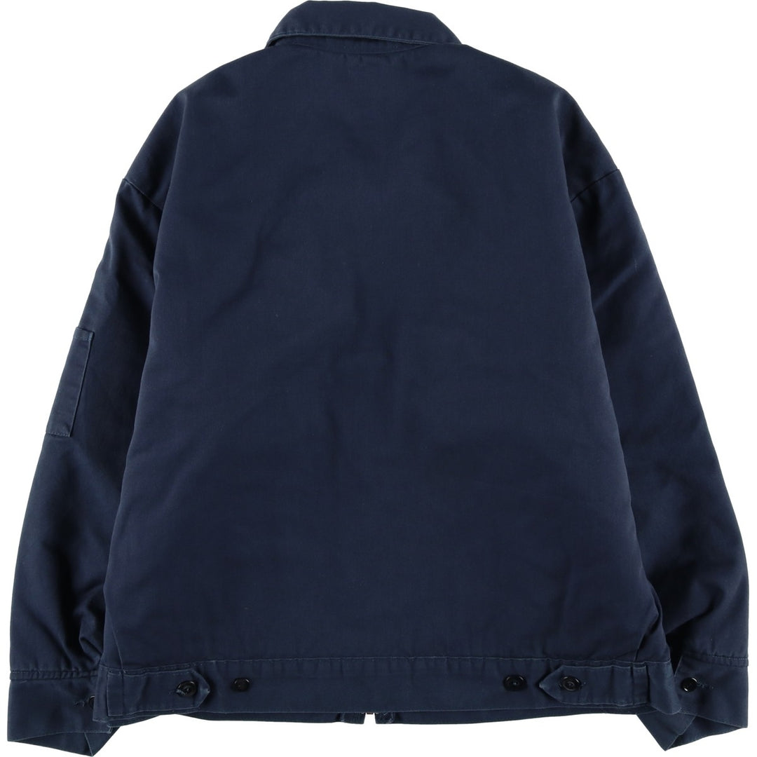 Dickies Eisenhower Jacket, padded work jacket, men's size XL polyester navy blue type Vintage Second Hand