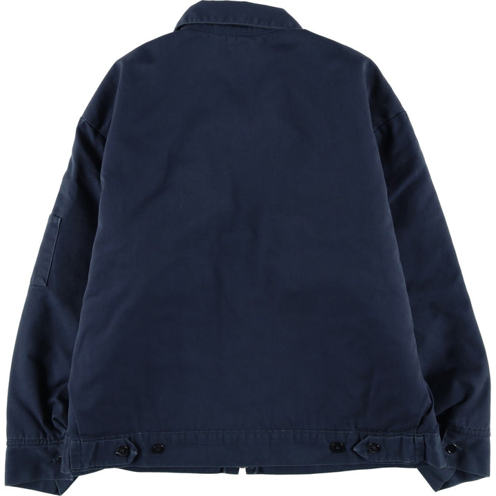 Dickies Eisenhower Jacket, padded work jacket, men's size XL polyester navy blue type Vintage Second Hand