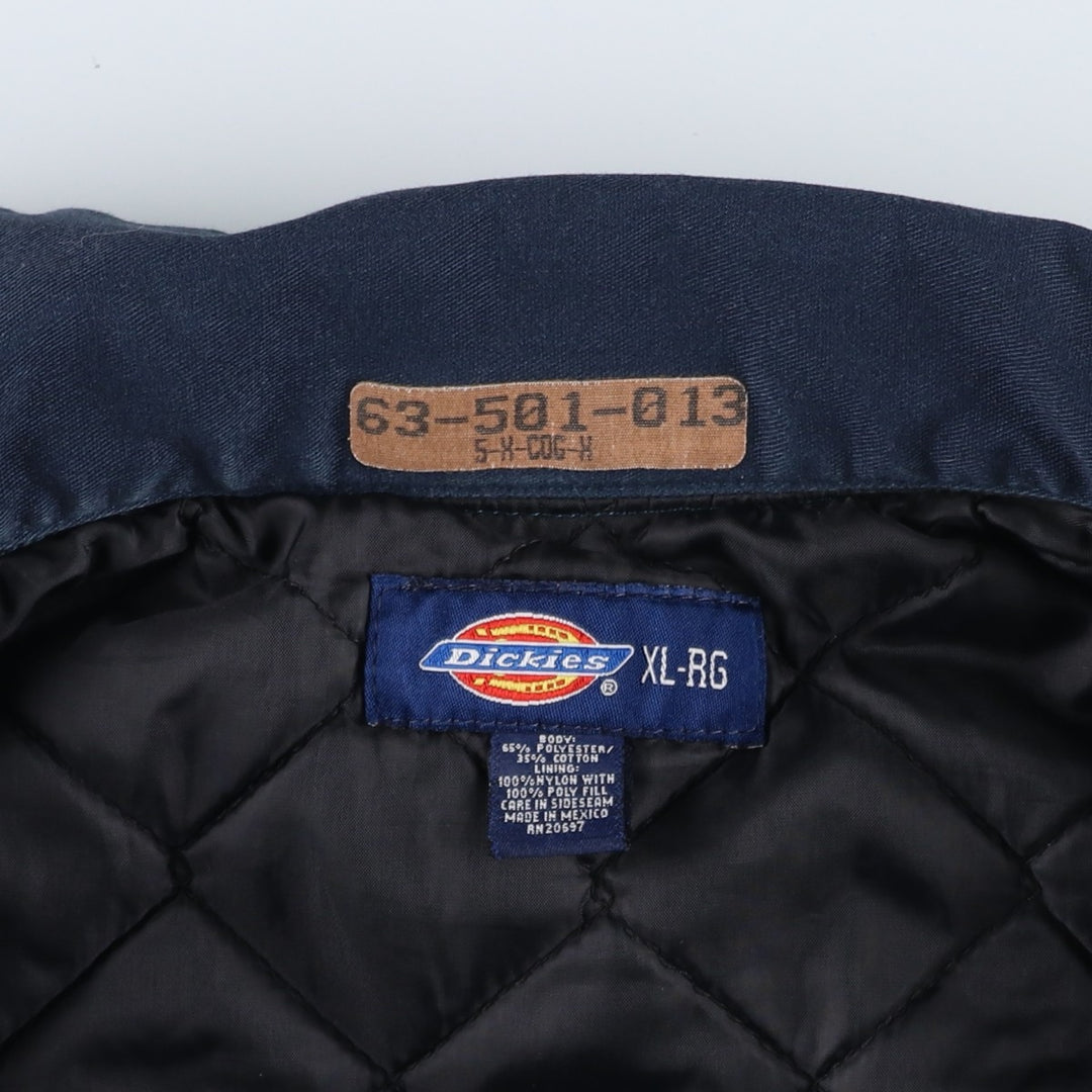 Dickies Eisenhower Jacket, padded work jacket, men's size XL polyester navy blue type Vintage Second Hand