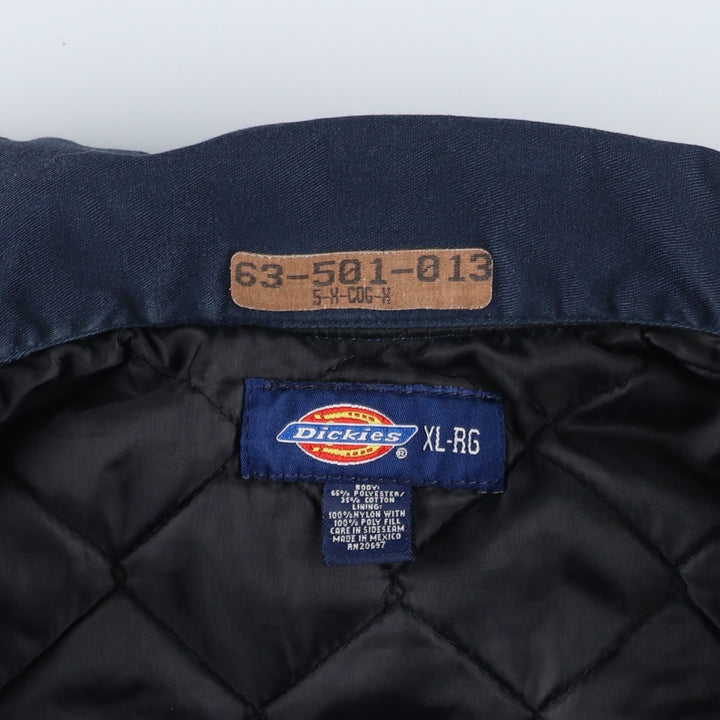Dickies Eisenhower Jacket, padded work jacket, men's size XL polyester navy blue type Vintage Second Hand