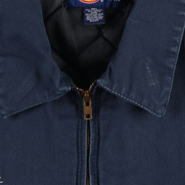 Dickies Eisenhower Jacket, padded work jacket, men's size XL polyester navy blue type Vintage Second Hand