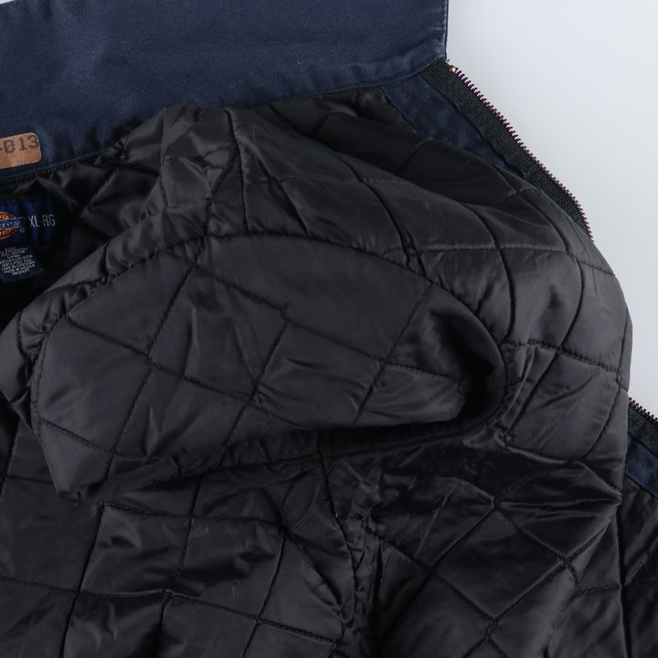Dickies Eisenhower Jacket, padded work jacket, men's size XL polyester navy blue type Vintage Second Hand