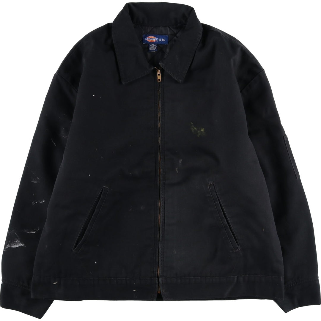 Dickies Eisenhower Jacket, padded work jacket, men's size XL polyester black type Vintage Second Hand