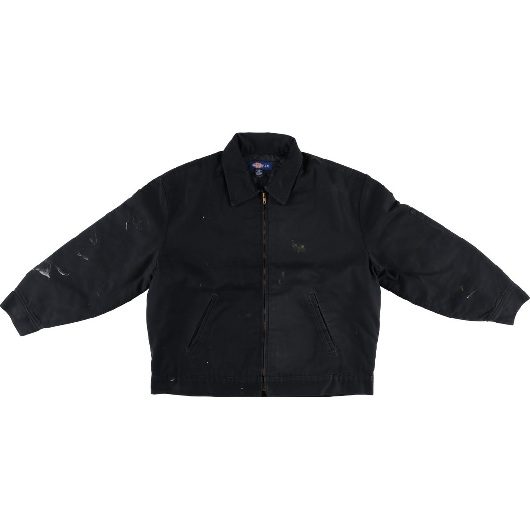 Dickies Eisenhower Jacket, padded work jacket, men's size XL polyester black type Vintage Second Hand