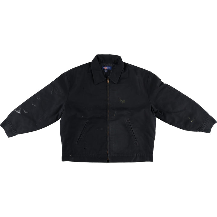 Dickies Eisenhower Jacket, padded work jacket, men's size XL polyester black type Vintage Second Hand