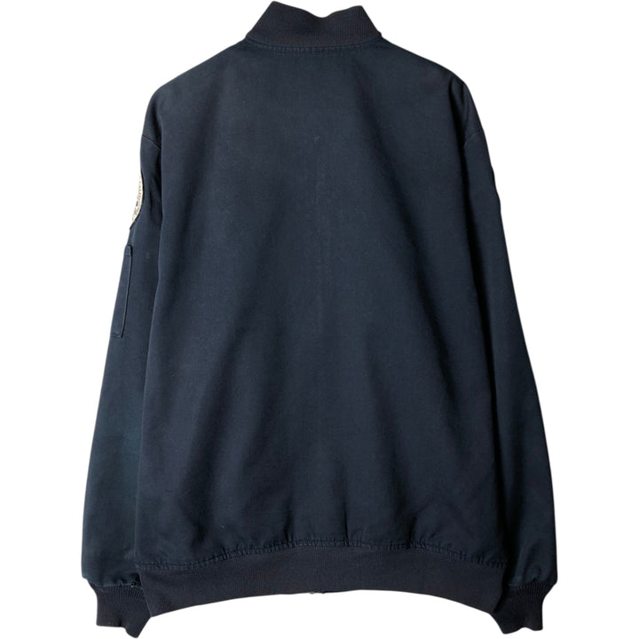 Vintage 1990'S Red Kap work jacket, made in the USA, size L, men's polyester navy blue type Vintage Second Hand