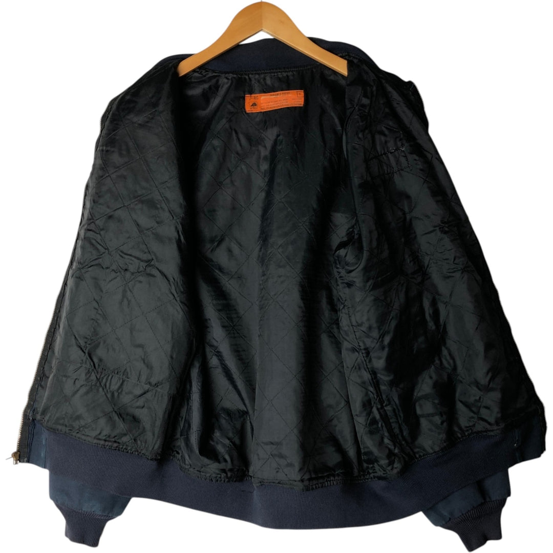 Vintage 1990'S Red Kap work jacket, made in the USA, size L, men's polyester navy blue type Vintage Second Hand