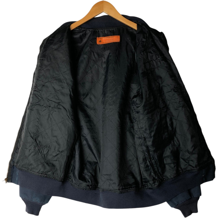 Vintage 1990'S Red Kap work jacket, made in the USA, size L, men's polyester navy blue type Vintage Second Hand