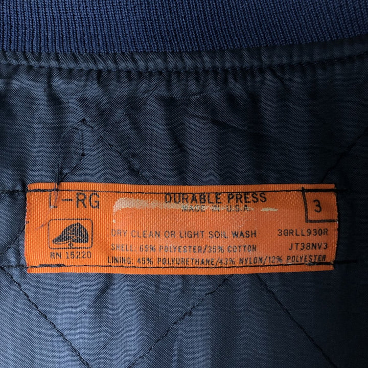 Vintage 1990'S Red Kap work jacket, made in the USA, size L, men's polyester navy blue type Vintage Second Hand