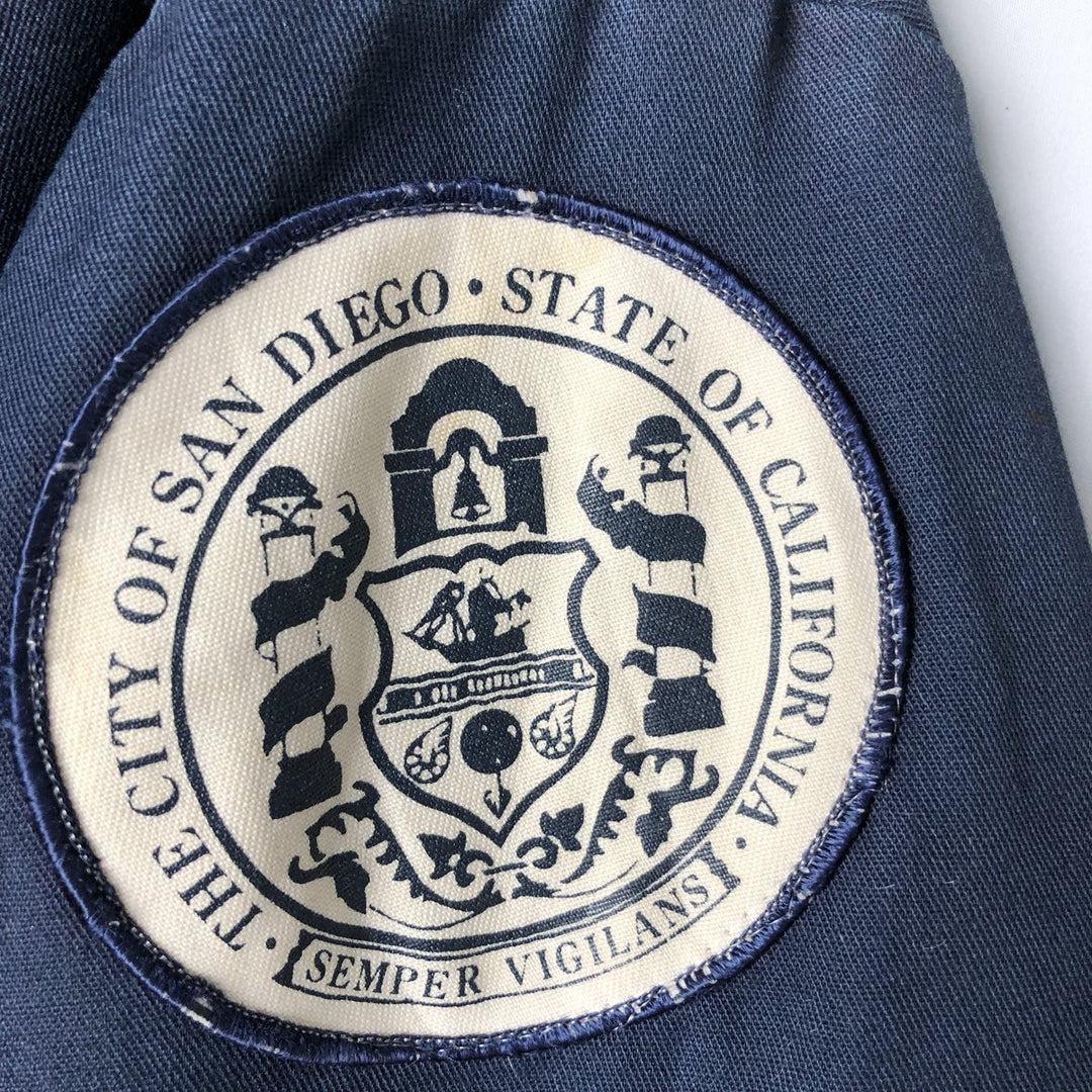 Vintage 1990'S Red Kap work jacket, made in the USA, size L, men's polyester navy blue type Vintage Second Hand