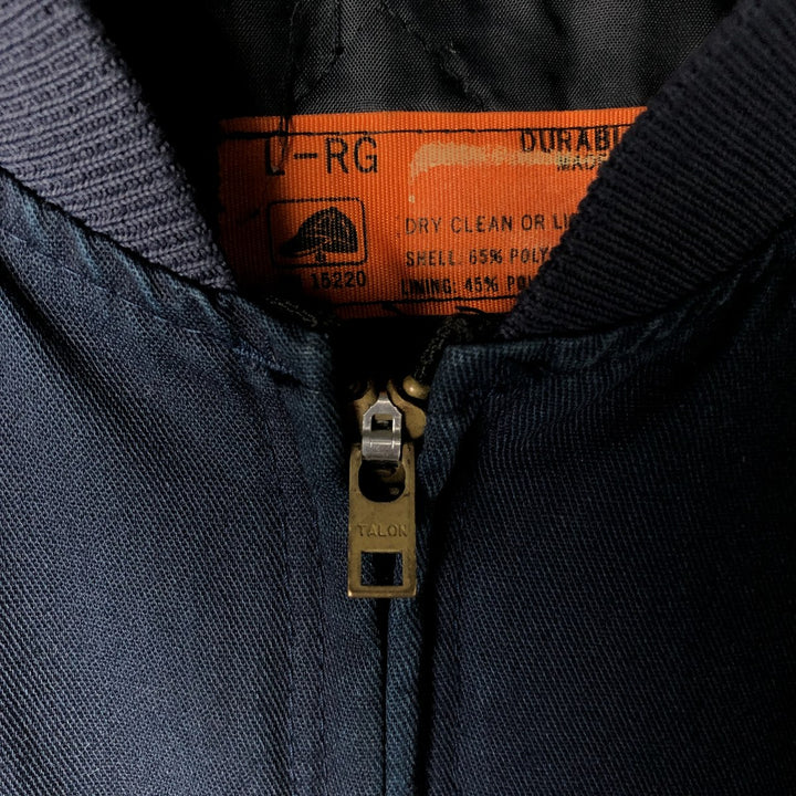 Vintage 1990'S Red Kap work jacket, made in the USA, size L, men's polyester navy blue type Vintage Second Hand