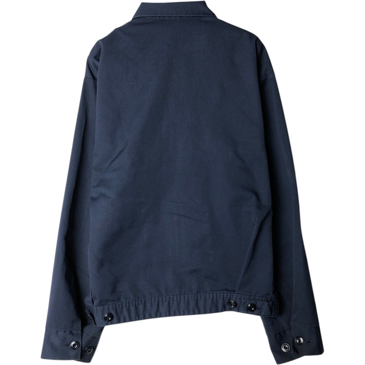 1960s-1970'S Workwear Work Jacket, Men's Size M (approx.), Vintage polyester navy blue type Vintage Second Hand