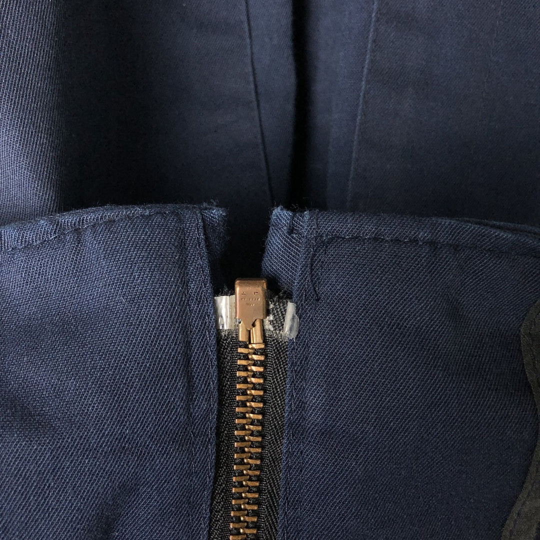 1960s-1970'S Workwear Work Jacket, Men's Size M (approx.), Vintage polyester navy blue type Vintage Second Hand