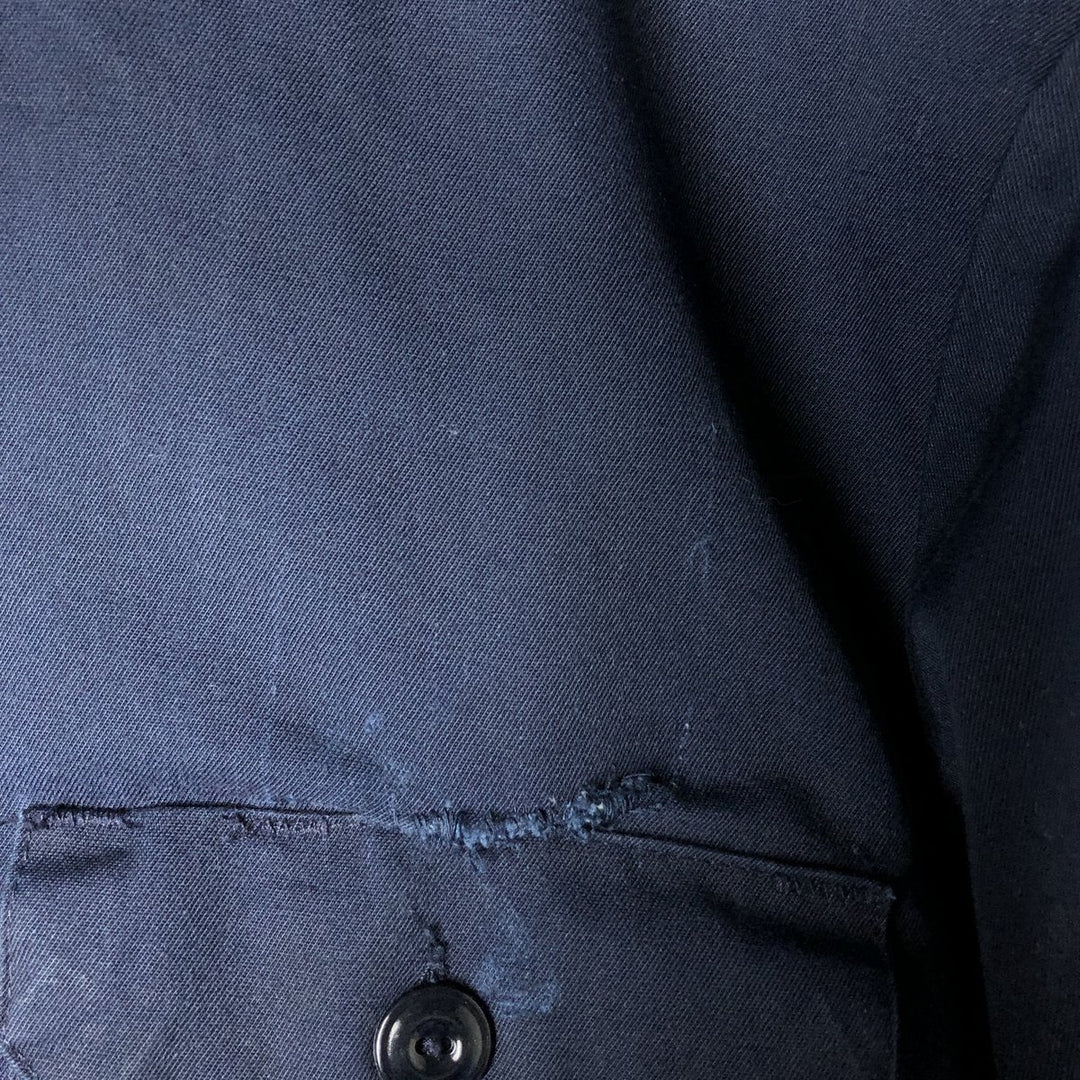 1960s-1970'S Workwear Work Jacket, Men's Size M (approx.), Vintage polyester navy blue type Vintage Second Hand