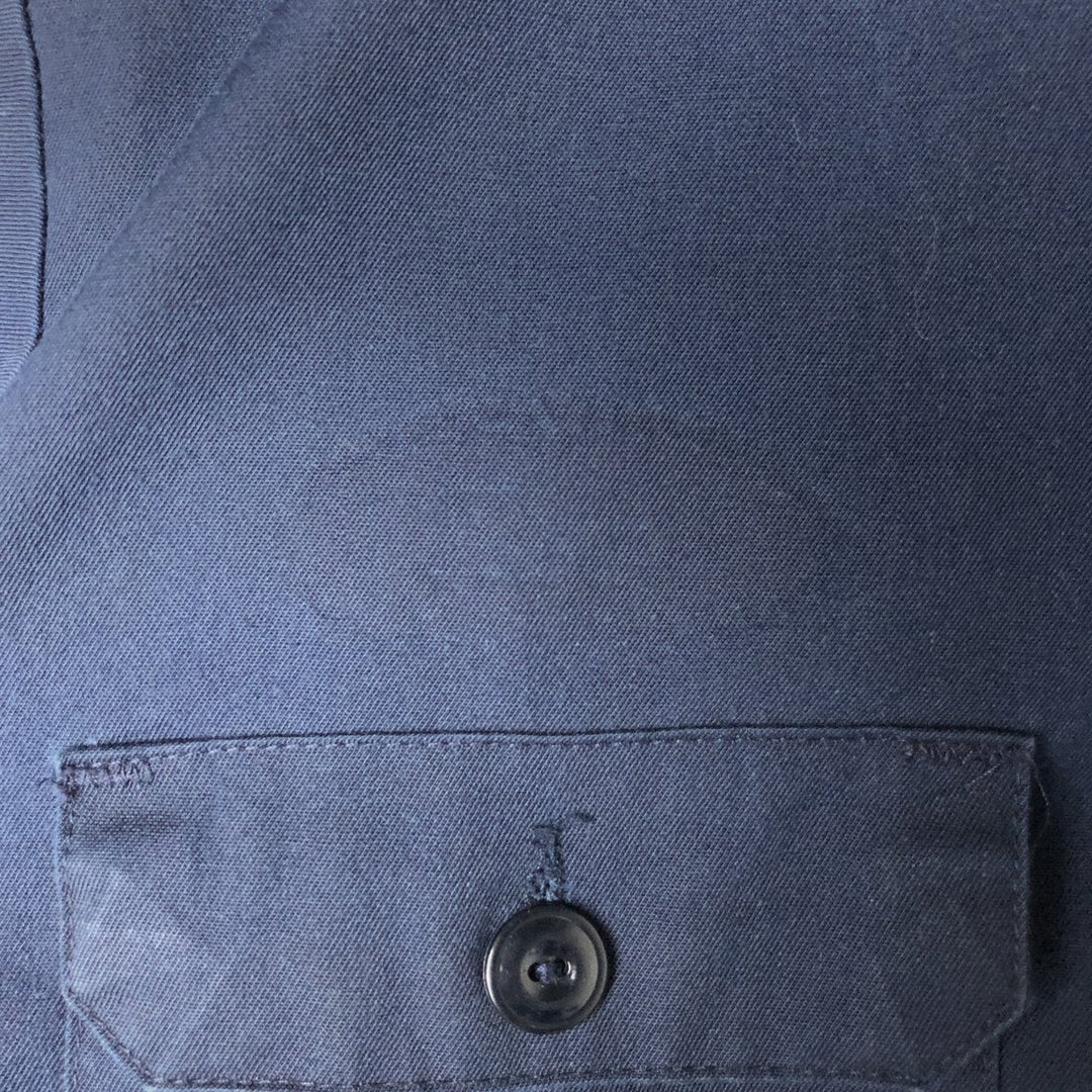 1960s-1970'S Workwear Work Jacket, Men's Size M (approx.), Vintage polyester navy blue type Vintage Second Hand