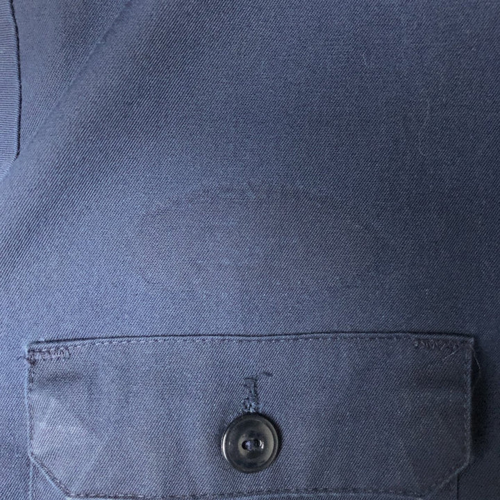 1960s-1970'S Workwear Work Jacket, Men's Size M (approx.), Vintage polyester navy blue type Vintage Second Hand